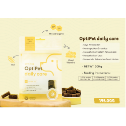 OptiPet® Daily care fiber vitamin pencernaan prebiotik anjing kucing 150gr