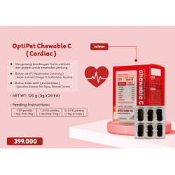OptiPet® Chewable C vitamin cardiac jantung heart health anjing kucing